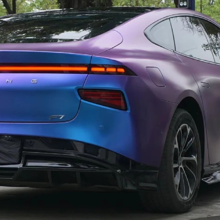 Ravoony Basic Matte Auroral Blue Purple Car Wrap