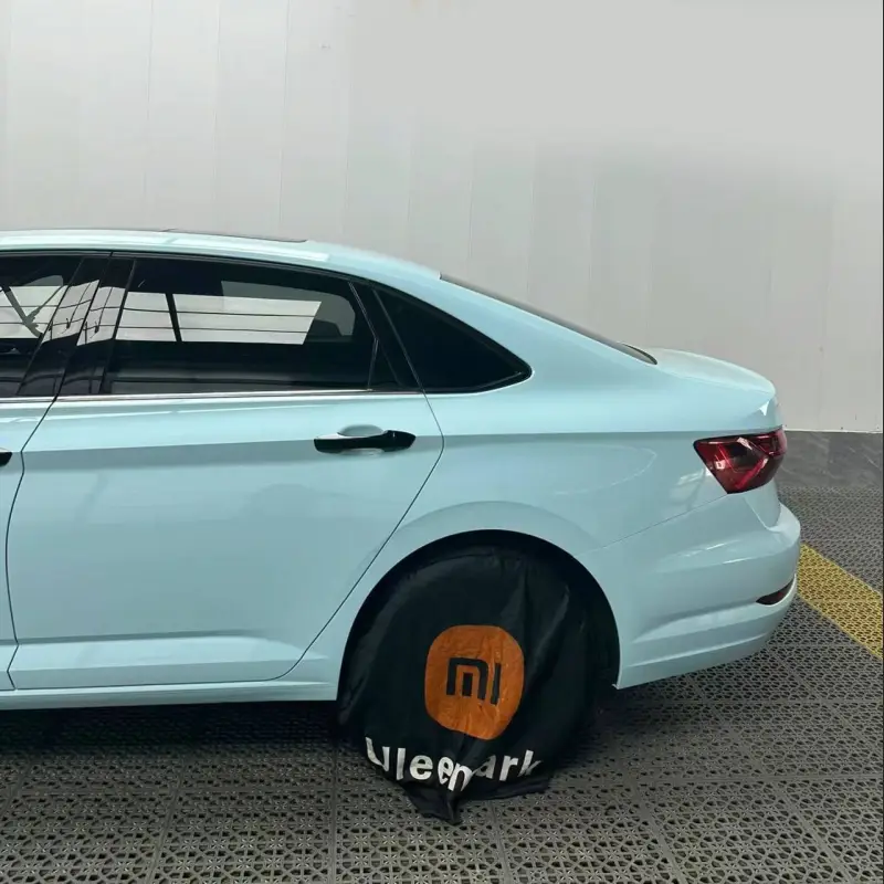Ravoony Basic Glossy Crystal Glacier Blue Car Wrap