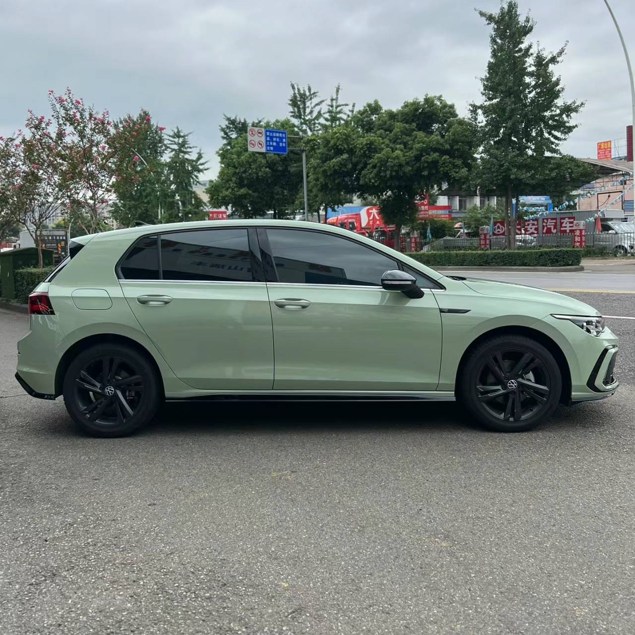 Ravoony Basic Light Khaki Green Car Wrap
