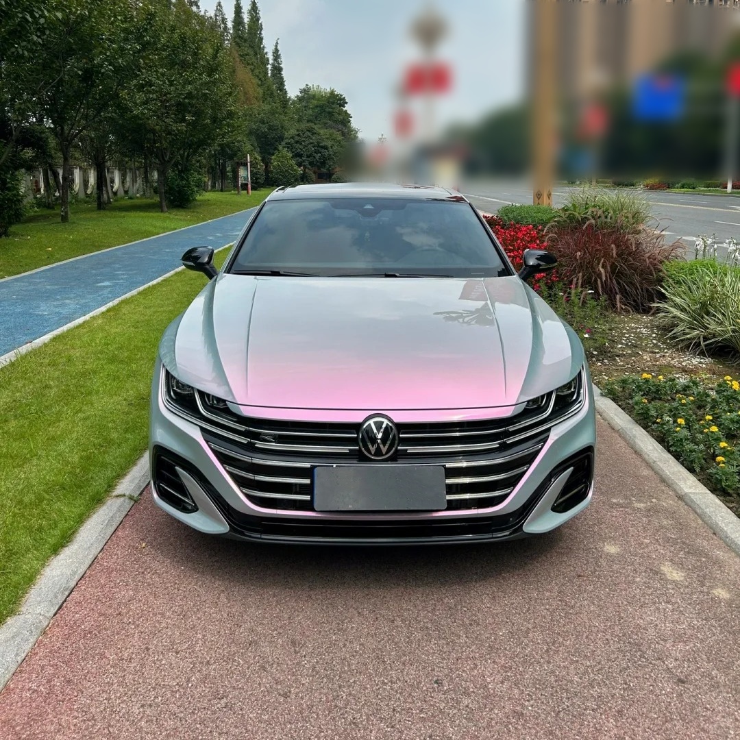 Ravoony Basic Twin Candy Grey Red Color Fliper Car Wrap