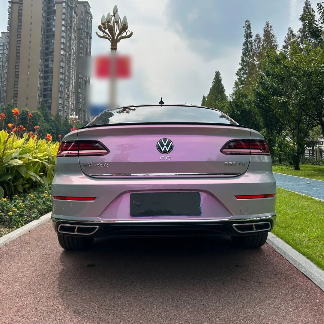 Ravoony Basic Twin Candy Grey Red Color Fliper Car Wrap