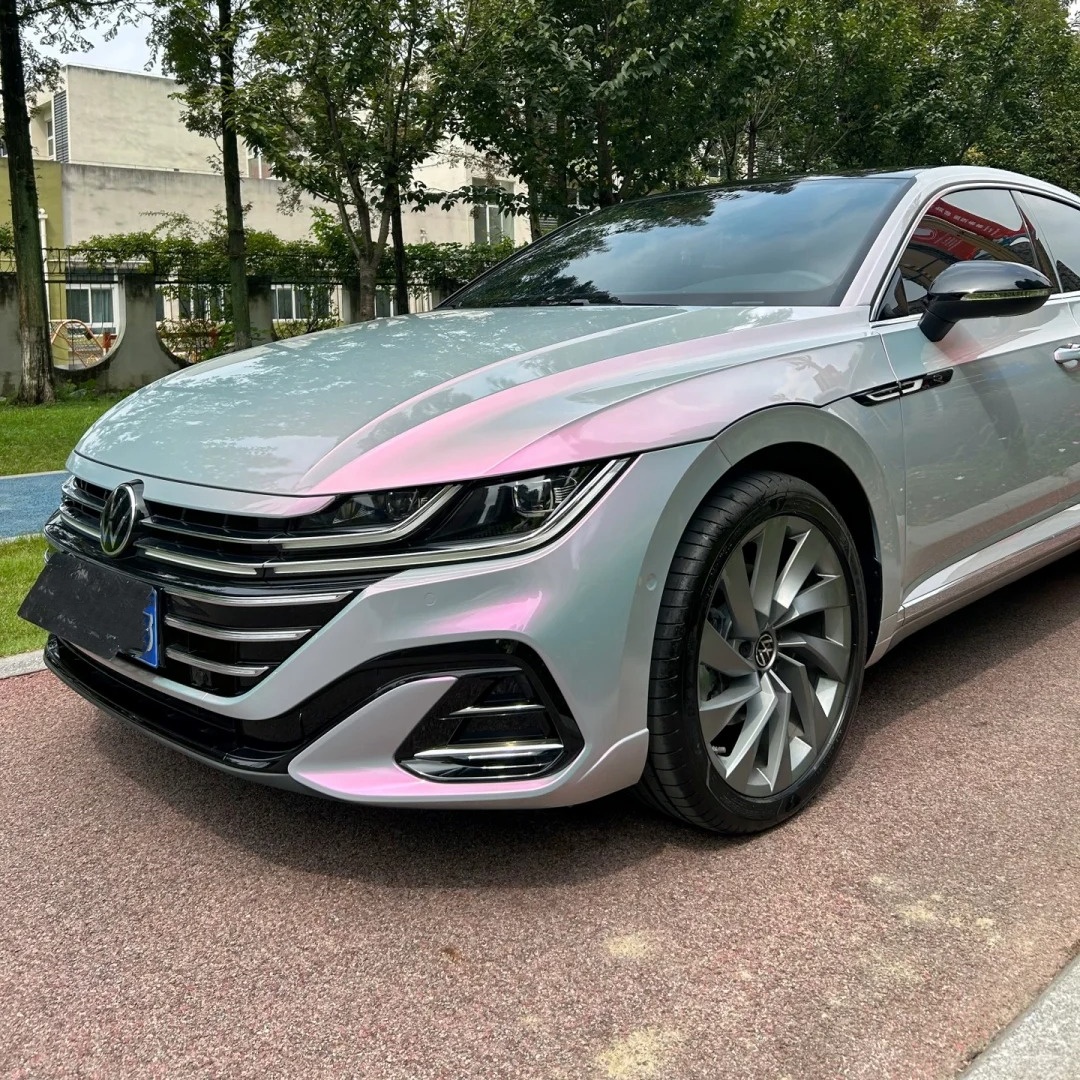 Ravoony Basic Twin Candy Grey Red Color Fliper Car Wrap