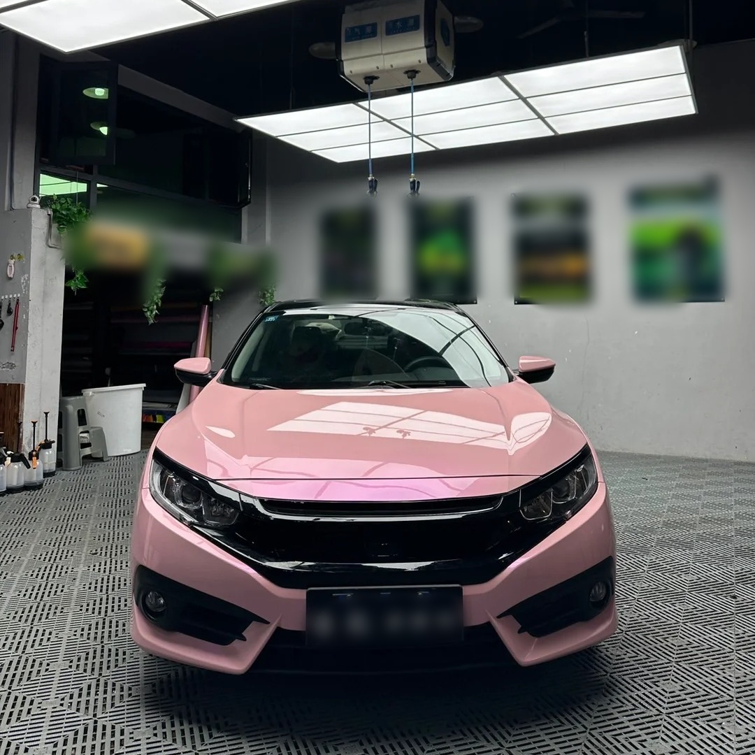Ravoony Basic Twin Magic Pink Car Vinyl Wrap