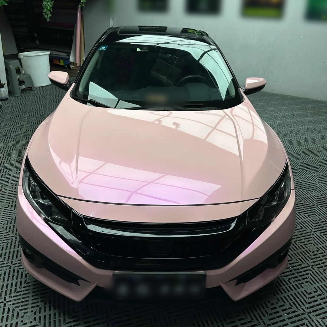 Ravoony Basic Twin Magic Pink Car Vinyl Wrap