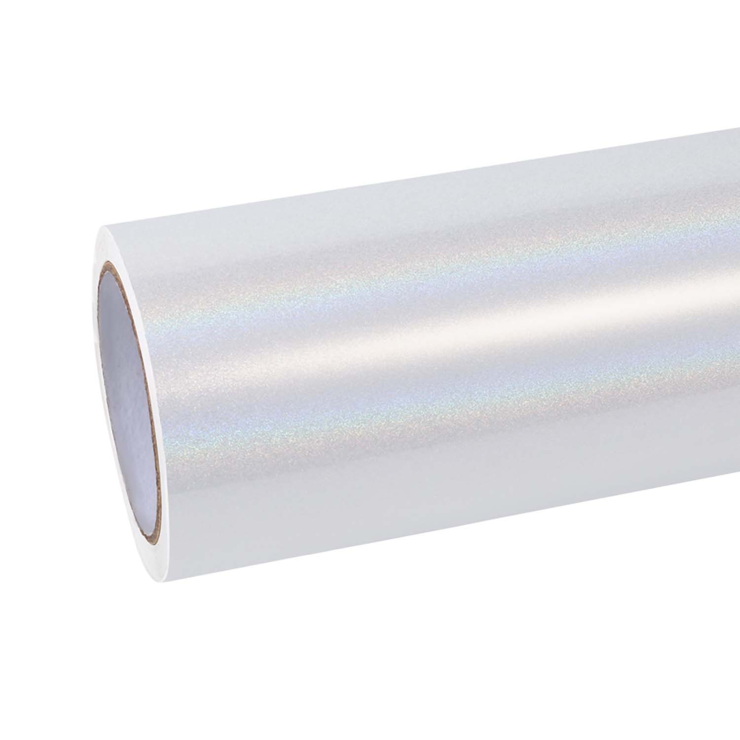 Ravoony Basic Glossy Laser White Car Vinyl Wrap