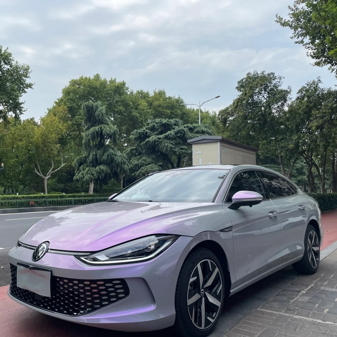 Ravoony Basic Twin Candy Grey Purple Color Fliper Car Wrap