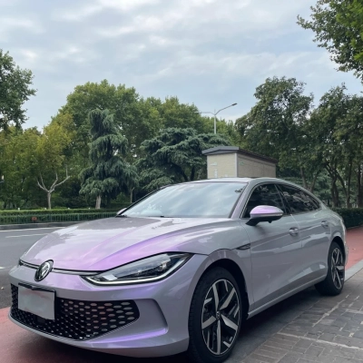 Ravoony Basic Twin Candy Grey Purple Color Fliper Car Wrap 02