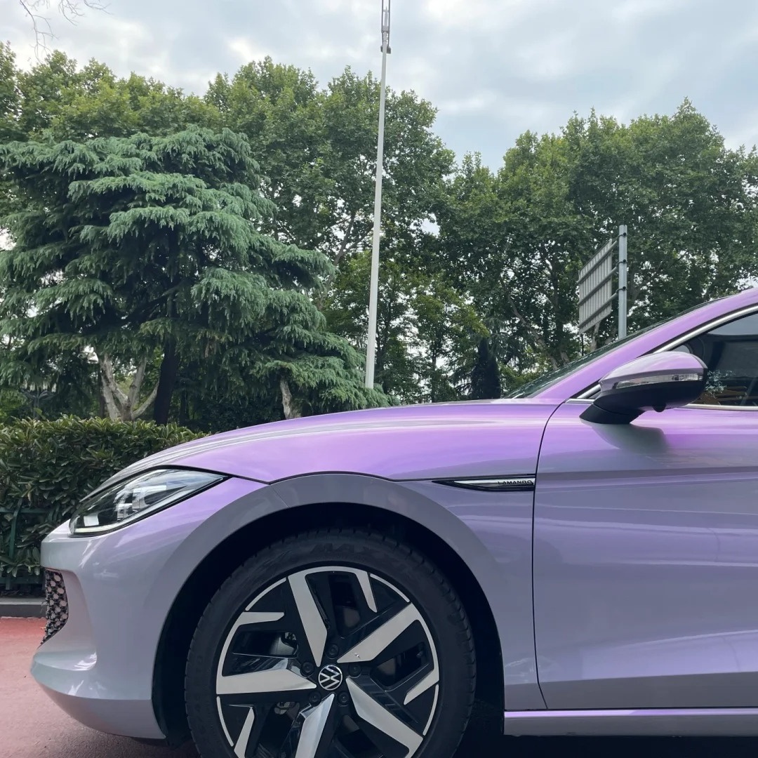 Ravoony Basic Twin Candy Grey Purple Color Fliper Car Wrap