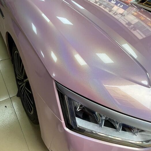 Ravoony Basic Gloss Laser Light Pink Car Wrap