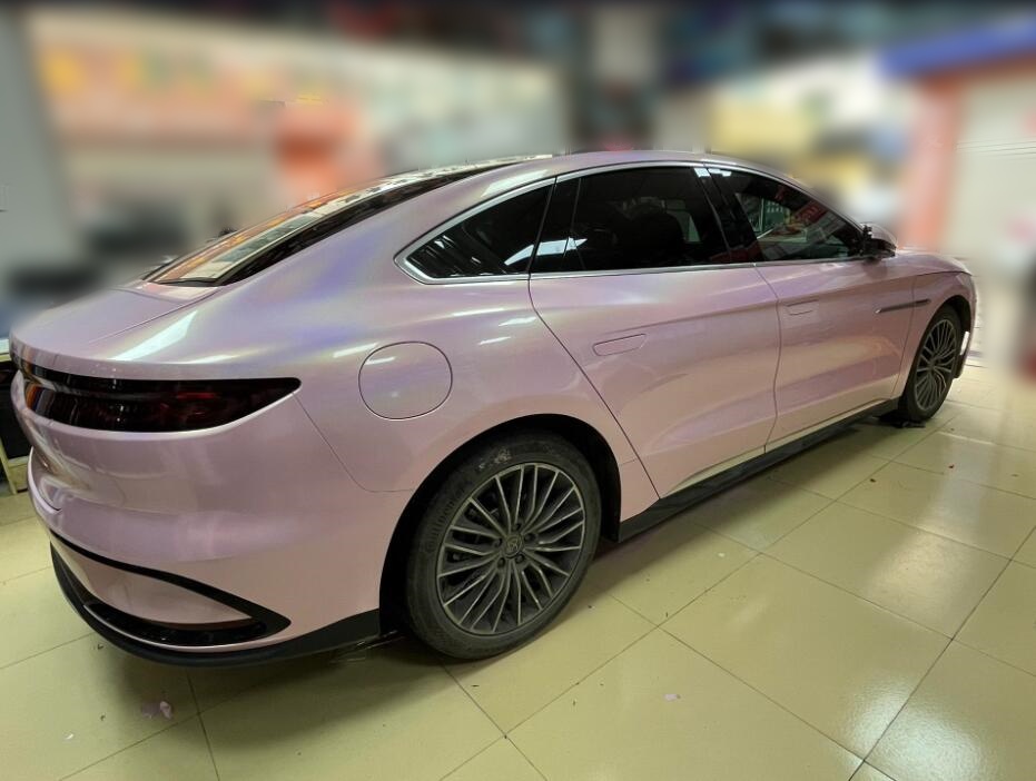 Ravoony Basic Gloss Laser Light Pink Car Wrap