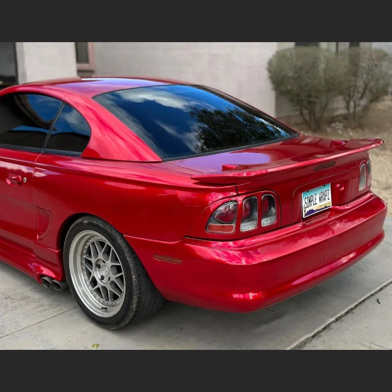 Ravoony Basic Gloss Metallic Vampire Red Car Wrap