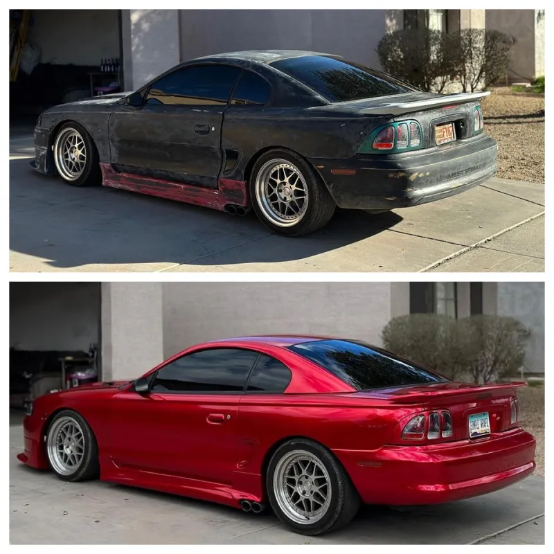Ravoony Basic Gloss Metallic Vampire Red Car Wrap