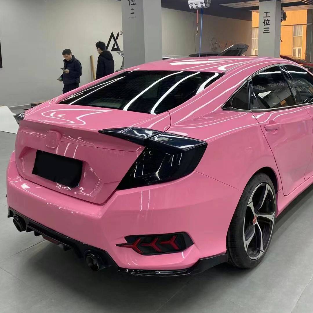 Ravoony Basic PET Glossy Crystal Light Pink Car Wrap