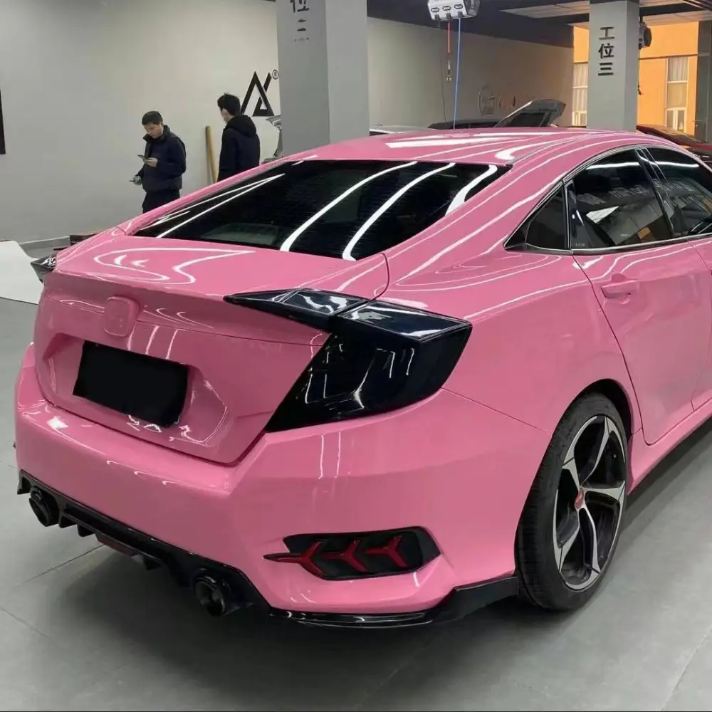 Ravoony Basic Glossy Crystal Light Pink Car Wrap