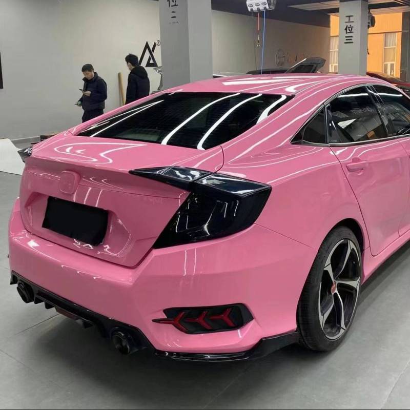 Ravoony Basic Glossy Crystal Light Pink Car Wrap