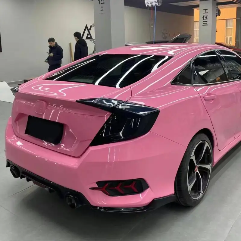Ravoony Basic Glossy Crystal Light Pink Car Wrap