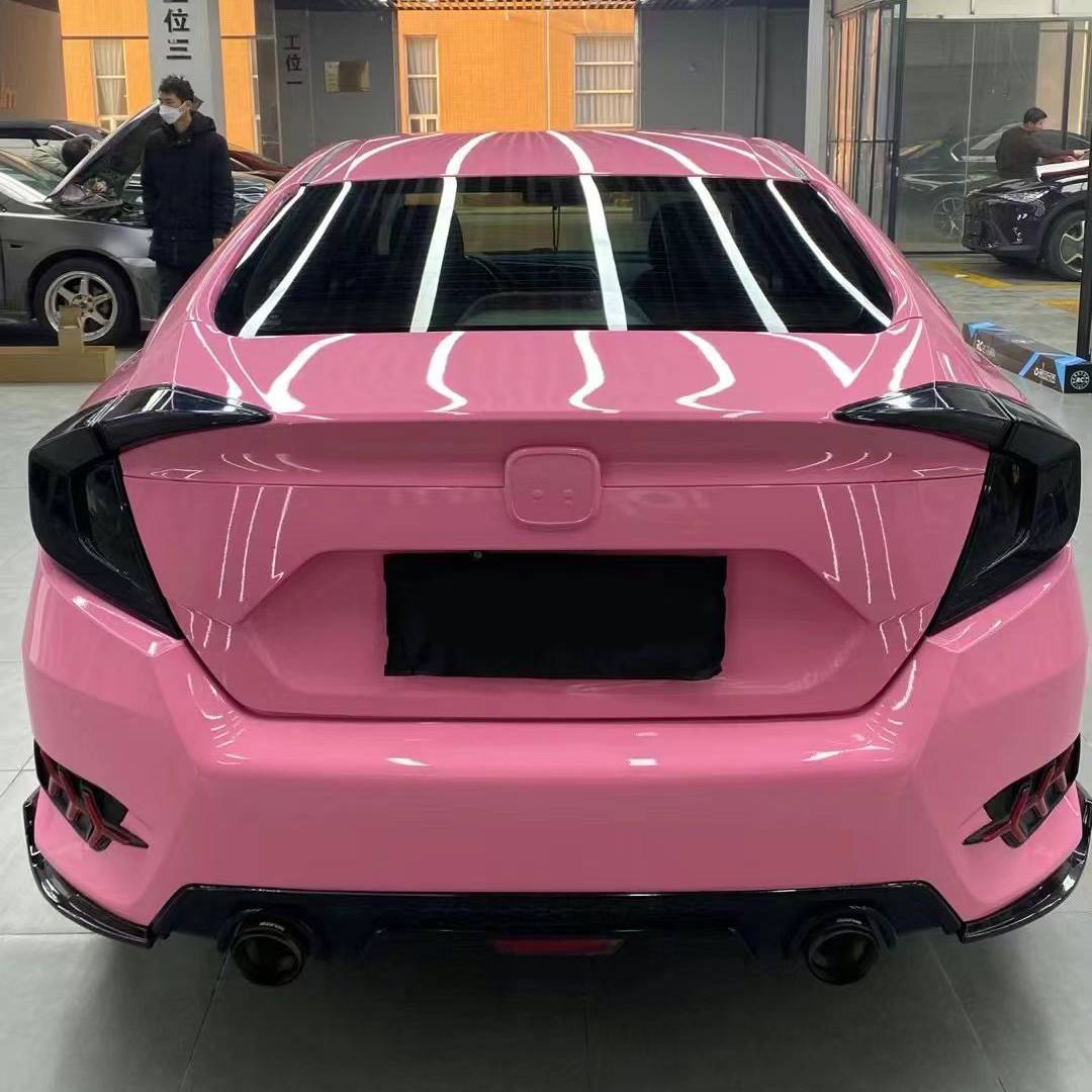 Ravoony Basic PET Glossy Crystal Light Pink Car Wrap