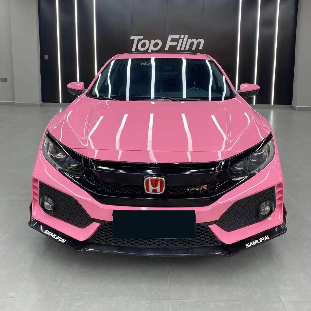 Ravoony Basic PET Glossy Crystal Light Pink Car Wrap