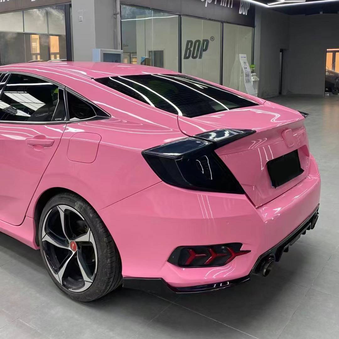 Ravoony Basic PET Glossy Crystal Light Pink Car Wrap