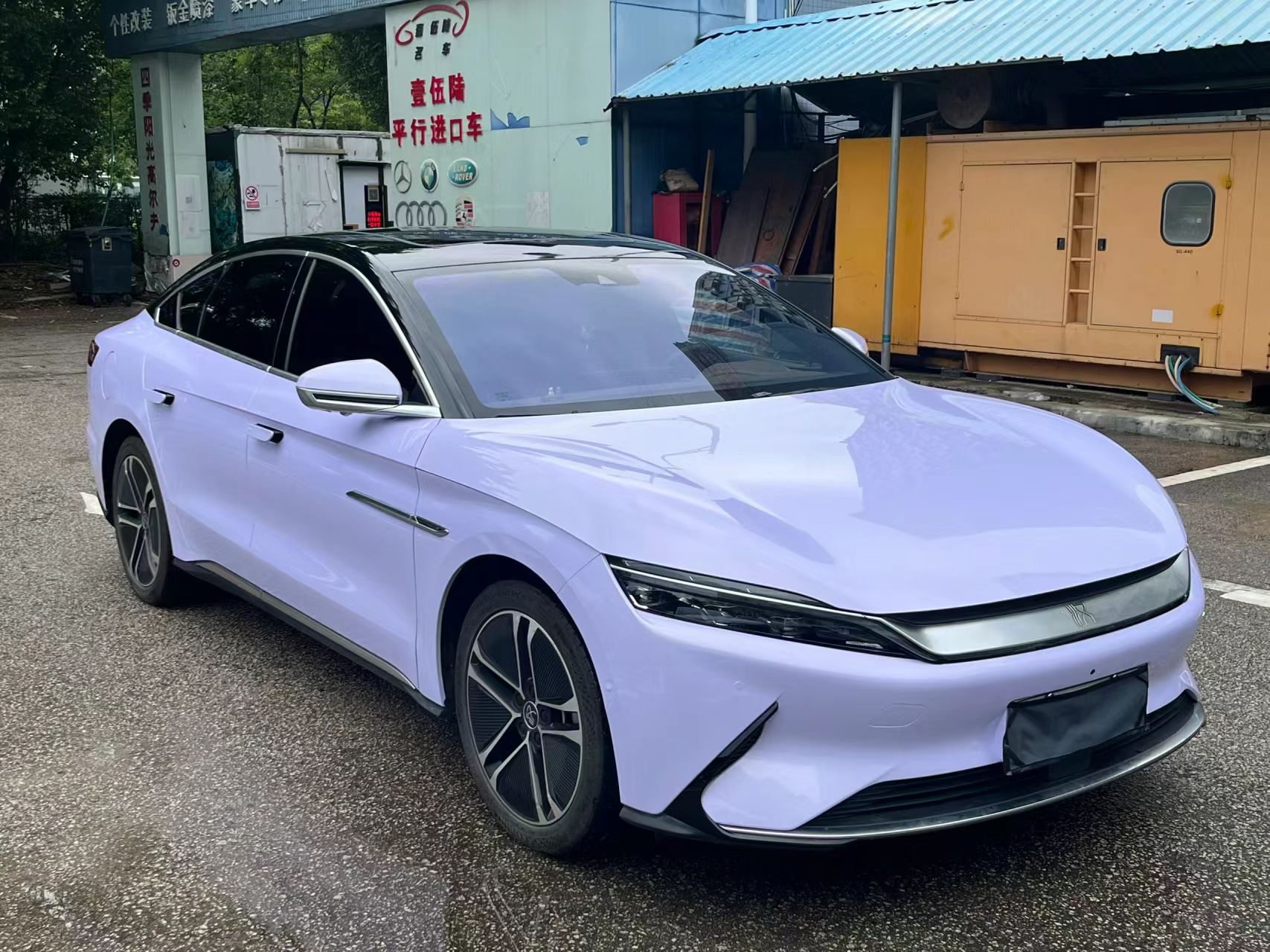 Ravoony Basic Glossy Violet Star Car Wrap