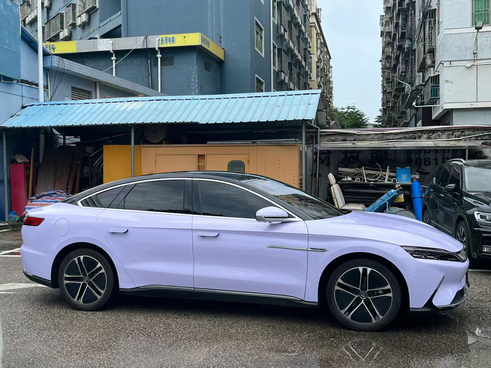 Ravoony Basic Glossy Violet Star Car Wrap