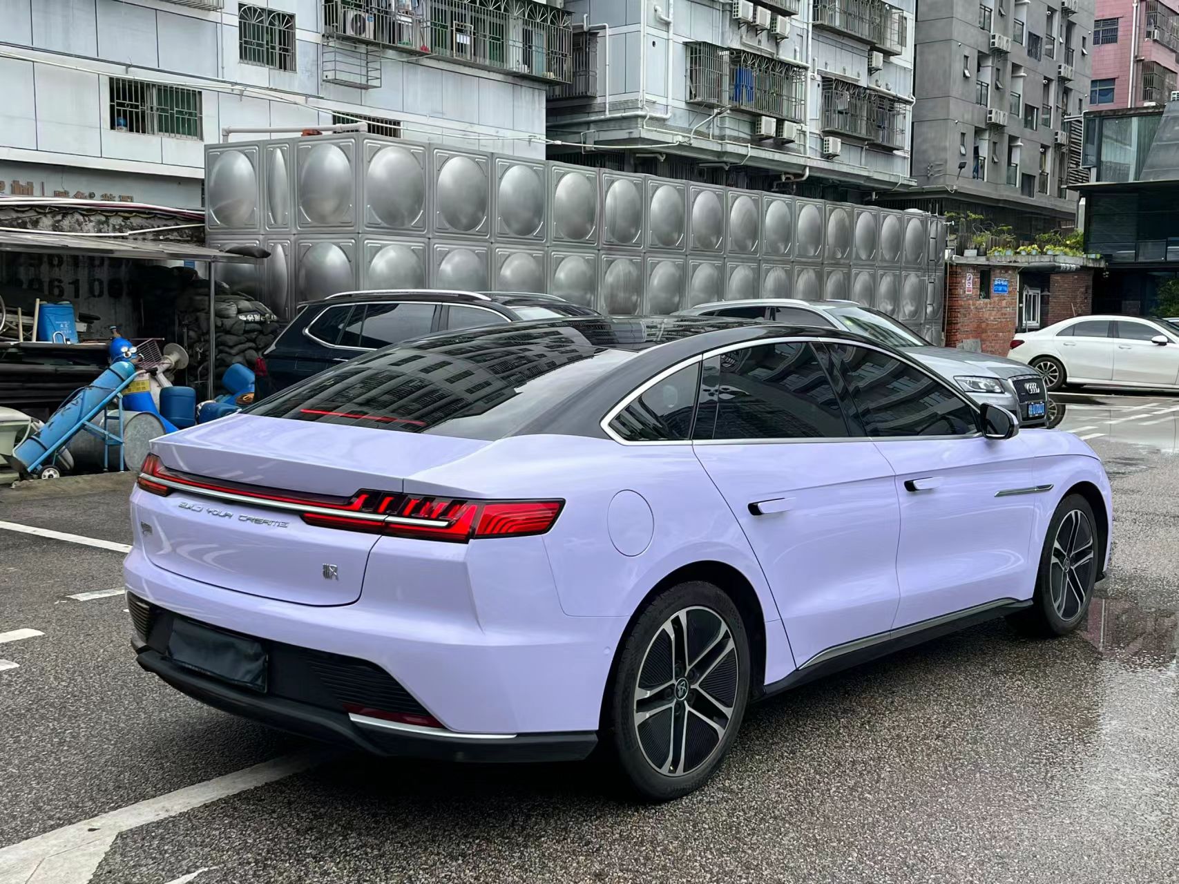 Ravoony Basic Glossy Violet Star Car Wrap