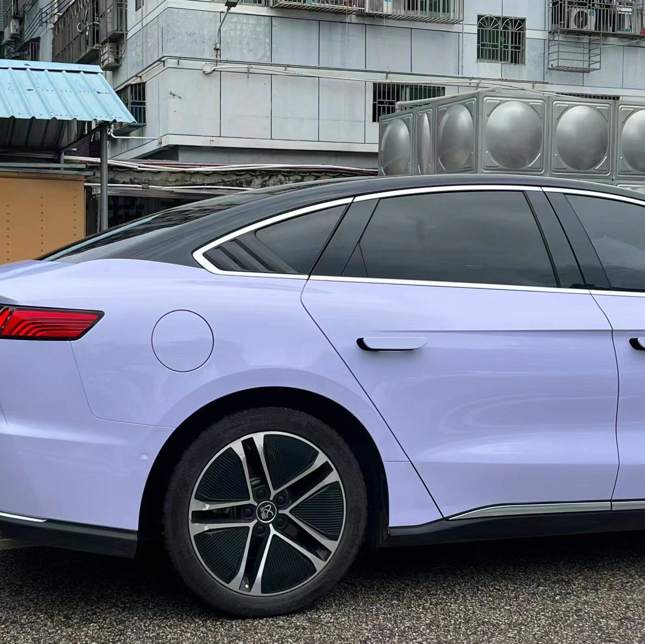 Ravoony Basic Glossy Violet Star Car Wrap