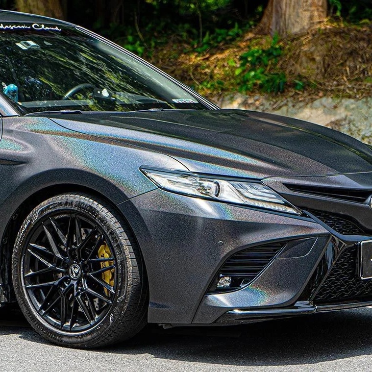 Ravoony Basic Matte Laser Black Car Vinyl Wrap