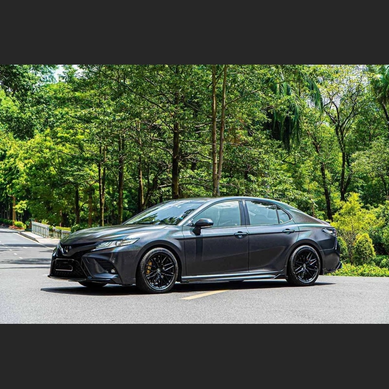Ravoony Basic Matte Laser Black Car Vinyl Wrap