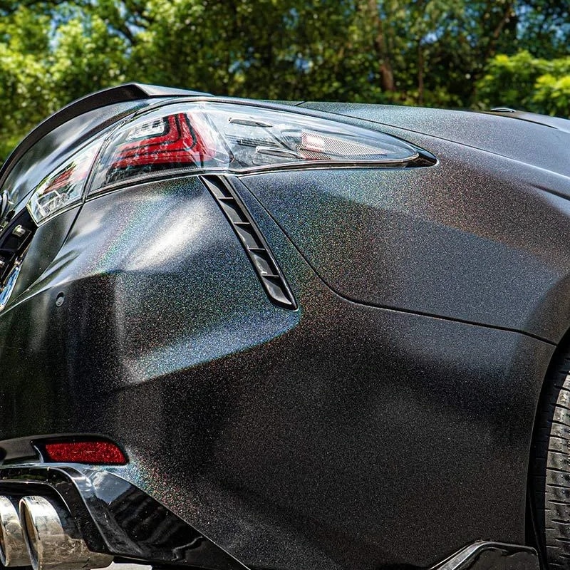 Ravoony Basic Matte Laser Black Car Vinyl Wrap