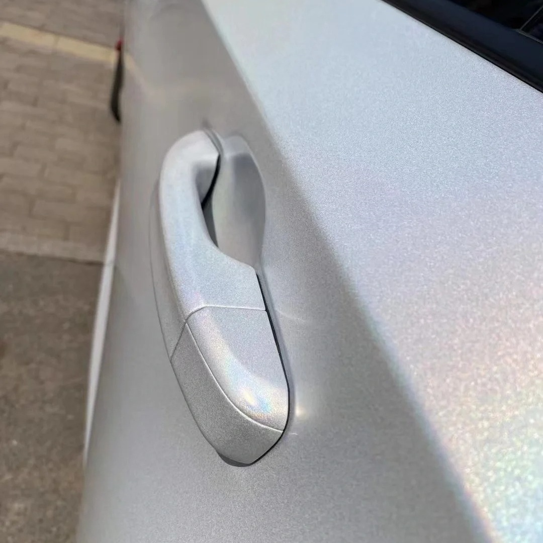 Ravoony Basic Matte Laser White Car Vinyl Wrap