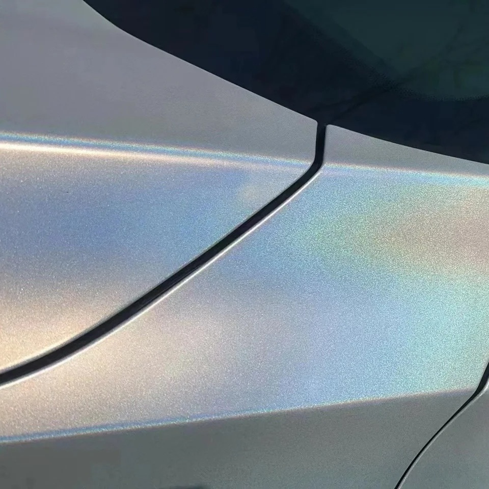 Ravoony Basic Matte Laser White Car Vinyl Wrap