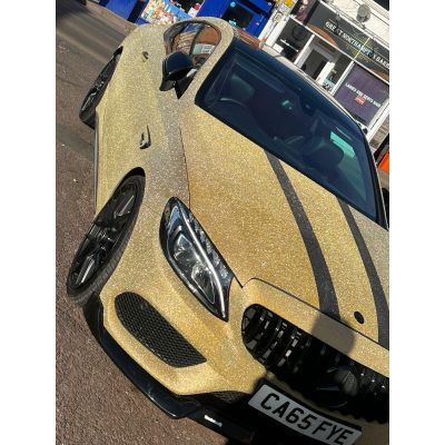 Ravoony Plus Gold Glitter Car Wrap 02