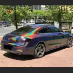 Ravoony Plus Glossy Rainbow Laser Grey Car Vinyl Wrap