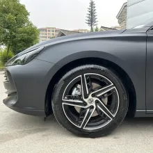 Matte Black Car Vinyl Wrap 1