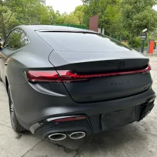 Matte Black Car Vinyl Wrap 1