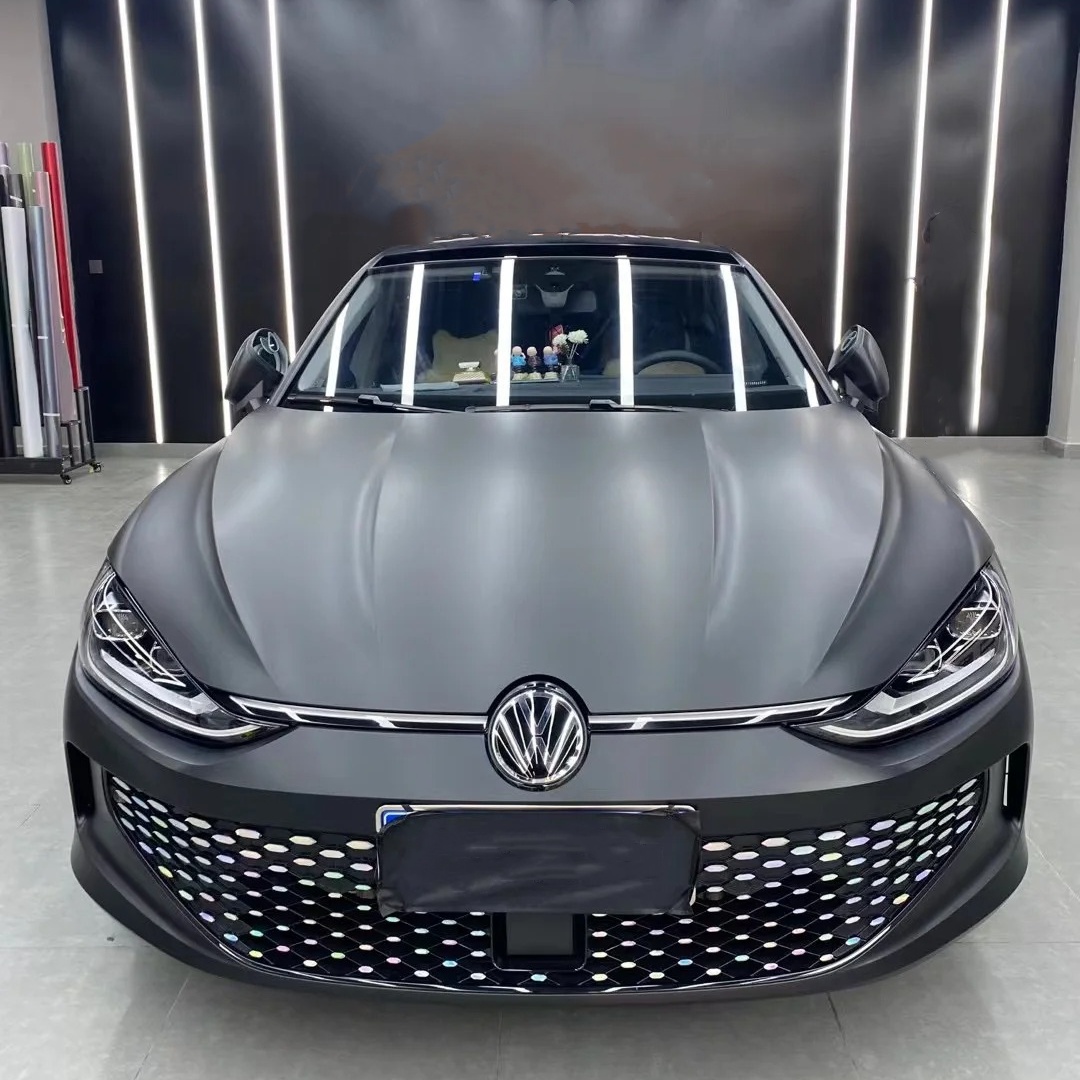 Ravoony Basic Matte Frosted Black Car Vinyl Wrap