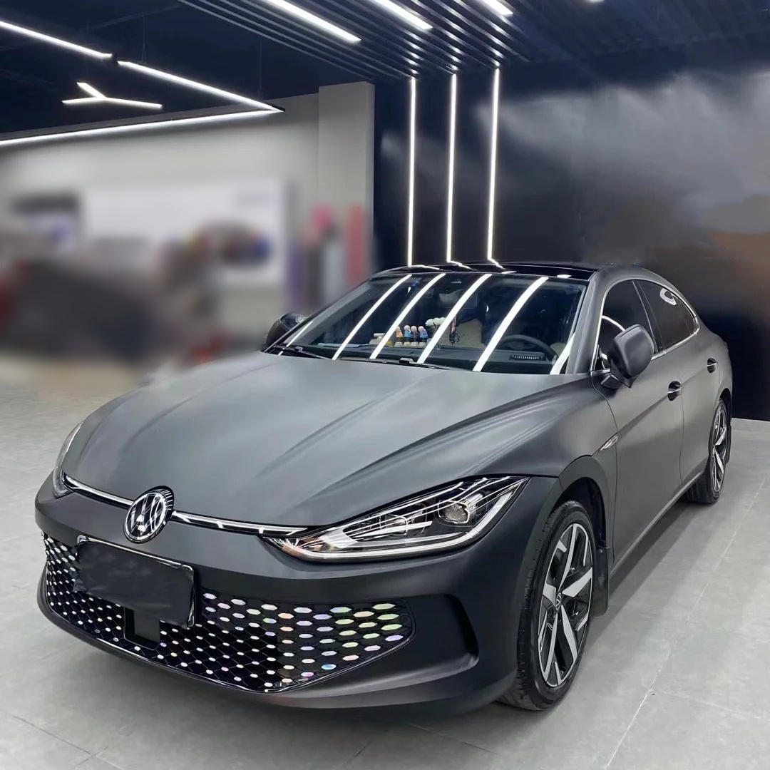 Ravoony Basic Matte Frosted Black Car Vinyl Wrap