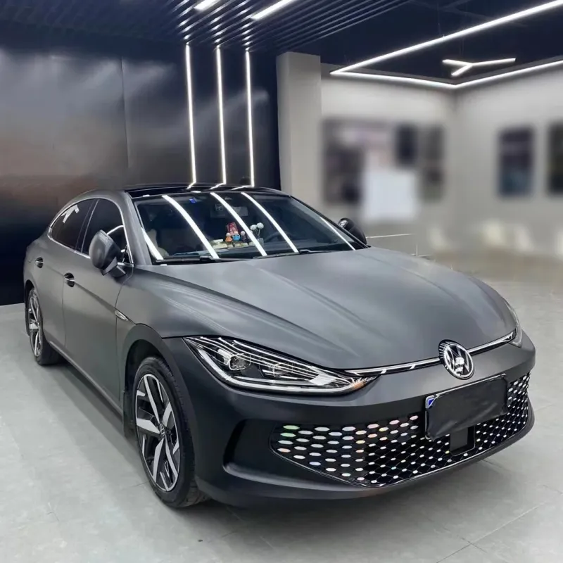 Ravoony Basic Matte Frosted Black Car Vinyl Wrap
