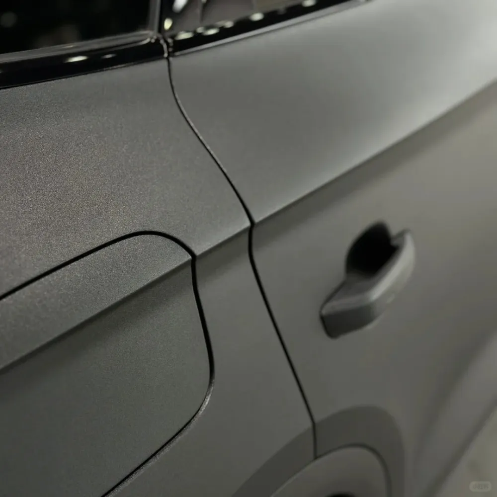 Ravoony Basic Matte Frosted Black Car Vinyl Wrap