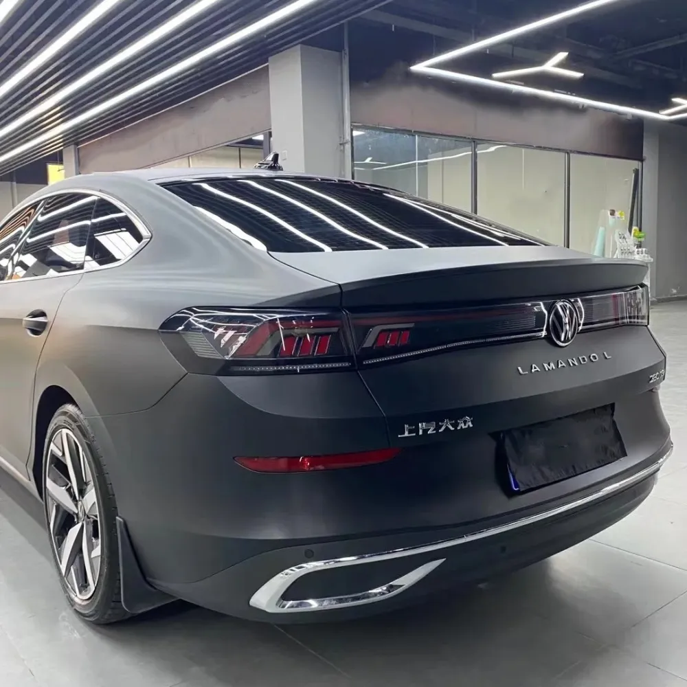 Ravoony Basic Matte Frosted Black Car Vinyl Wrap