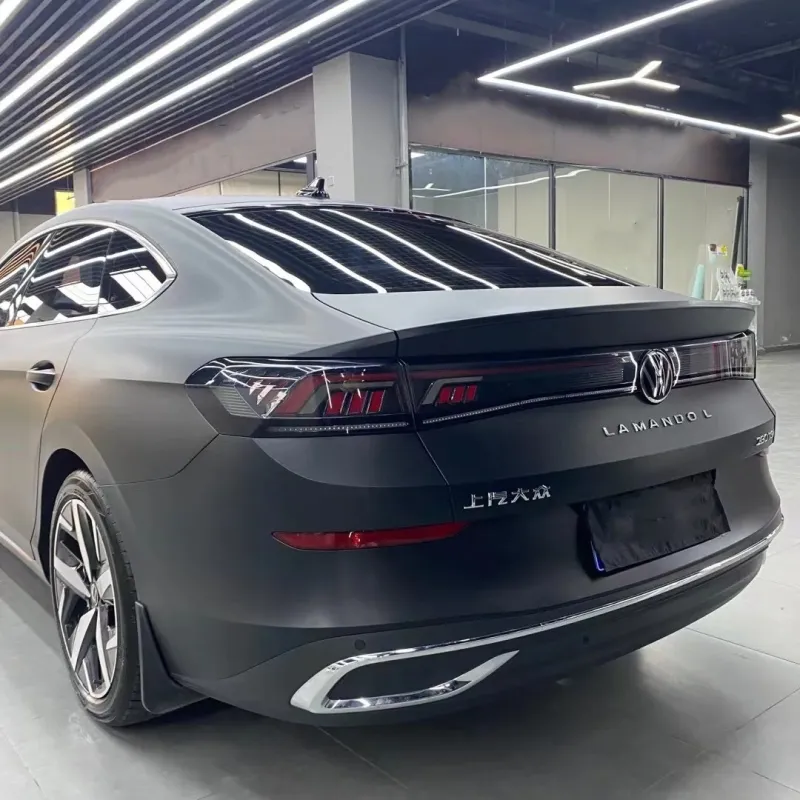 Ravoony Basic Matte Frosted Black Car Vinyl Wrap