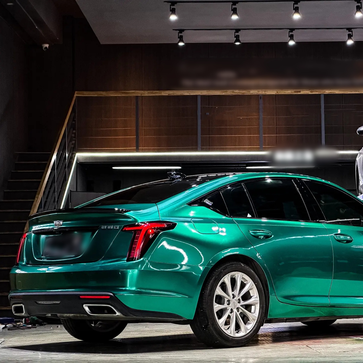 Ravoony Basic Metallic Paint Emerald Green Car Vinyl Wrap