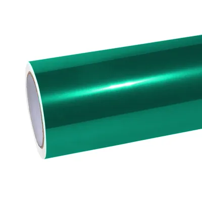 Ravoony Basic Metallic Paint Emerald Green Car Vinyl Wrap 01