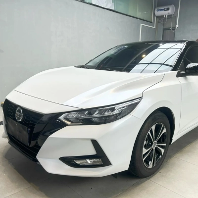 Ravoony Basic Pure Metal White Car Vinyl Wrap 02