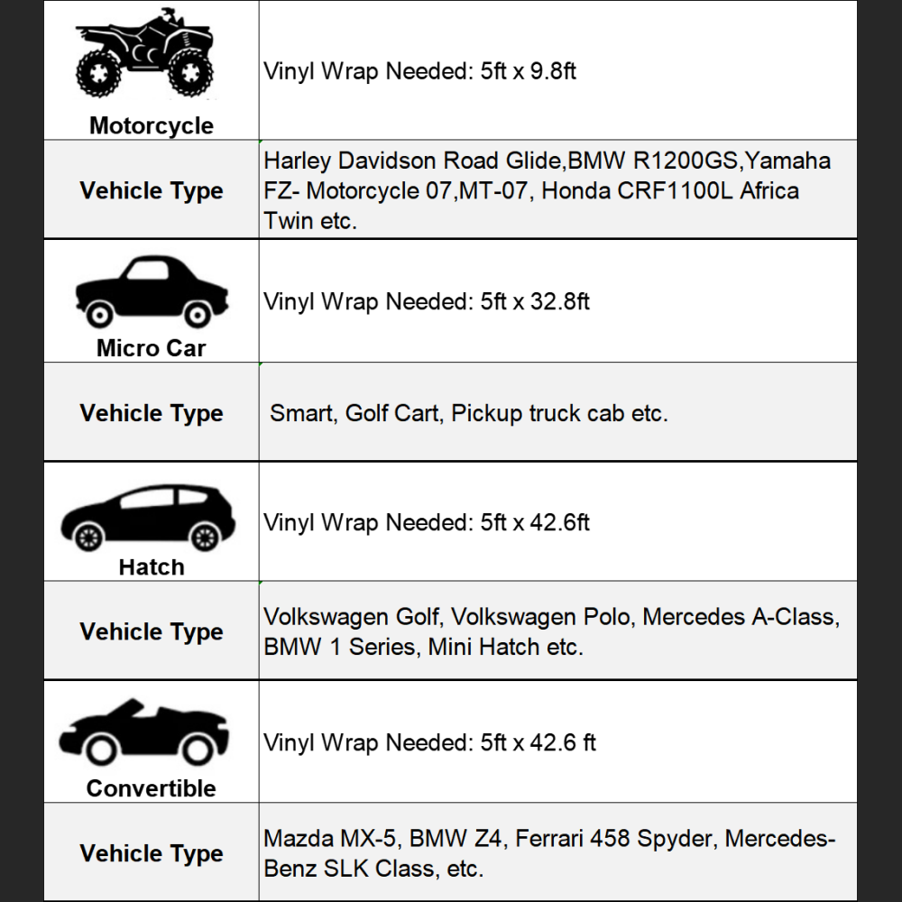 Ravoony Basic Matte Black Car Vinyl Wrap
