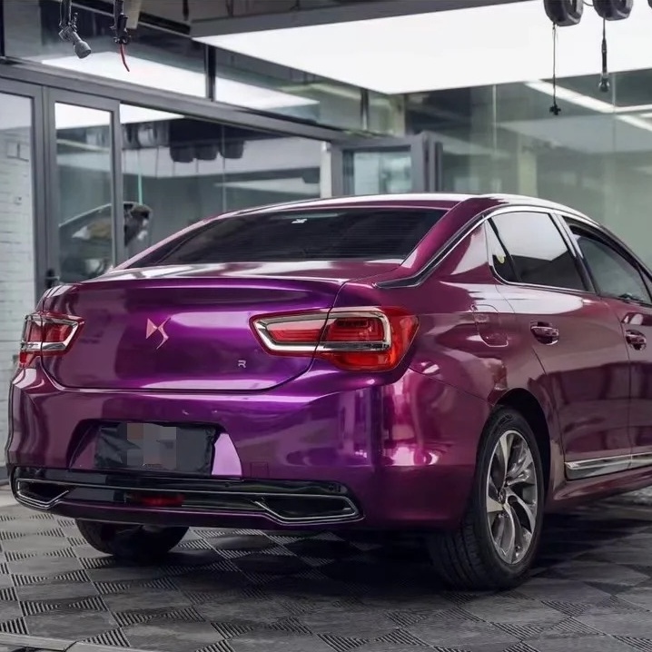 Ravoony Basic Ultra Gloss Metal Paint Grape Purple Vinyl Wrap