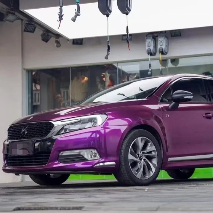 Ravoony Basic Ultra Gloss Metal Paint Grape Purple Vinyl Wrap