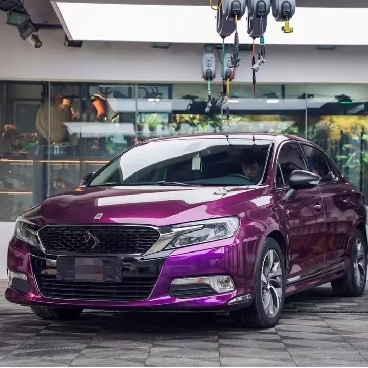 Ravoony Basic Ultra Gloss Metal Paint Grape Purple Vinyl Wrap