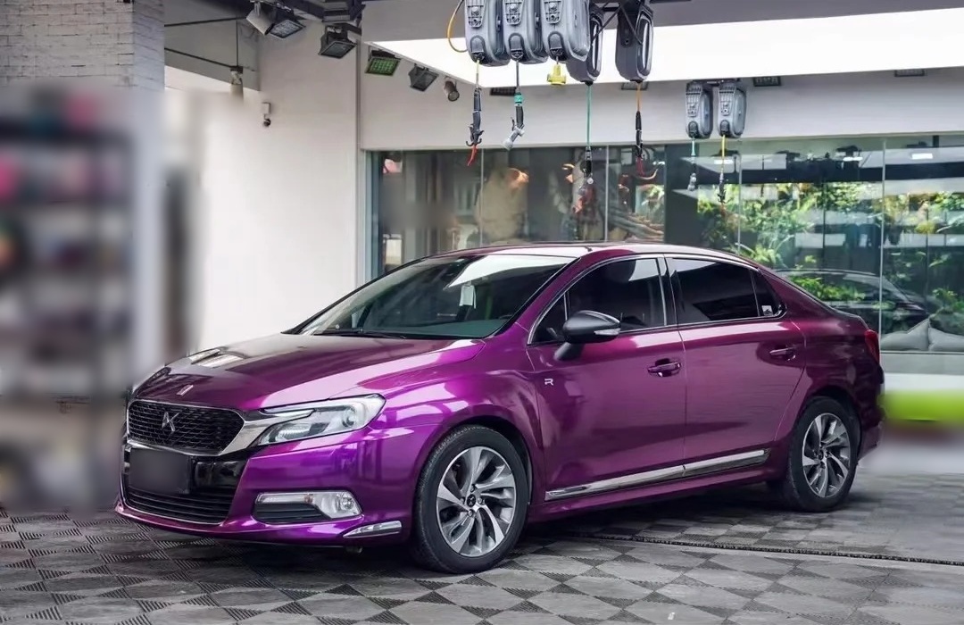 Ravoony Basic Ultra Gloss Metal Paint Grape Purple Vinyl Wrap